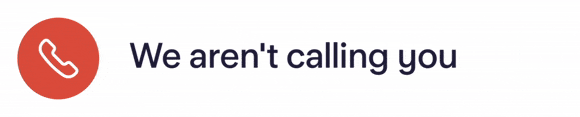 An app notication letting the user know if they're on a call with Starling