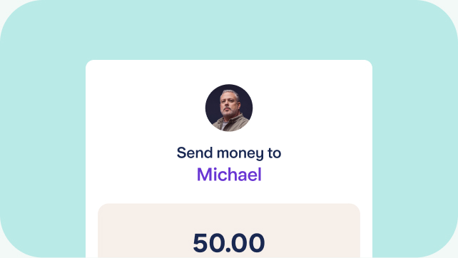 Sending a payment to Michael on Settle Up