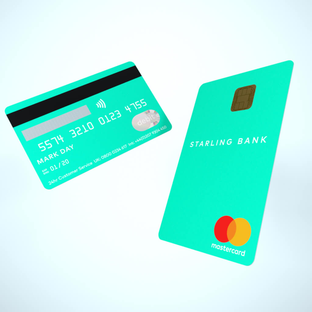 New teal personal debit card
