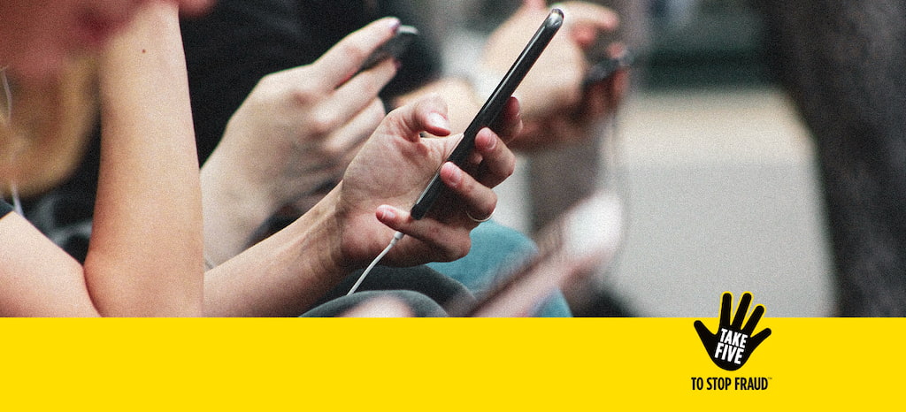 Person using a mobile phone