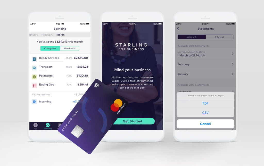 Starling business account in iOS