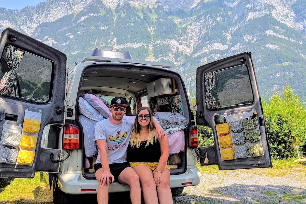 Harriet Evans, with her boyfriend Josh