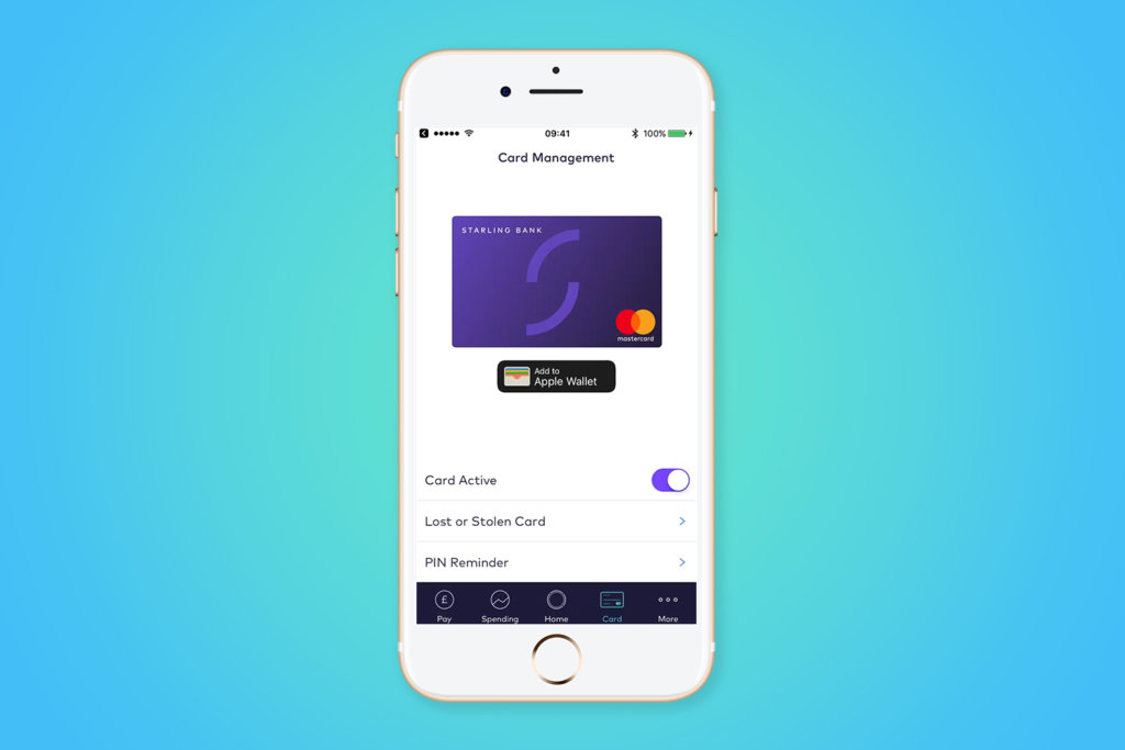 Apple Pay on Starling app