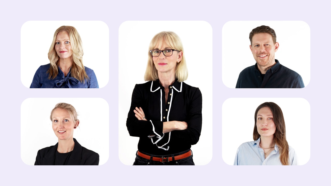 Headshots of the marketing comms team