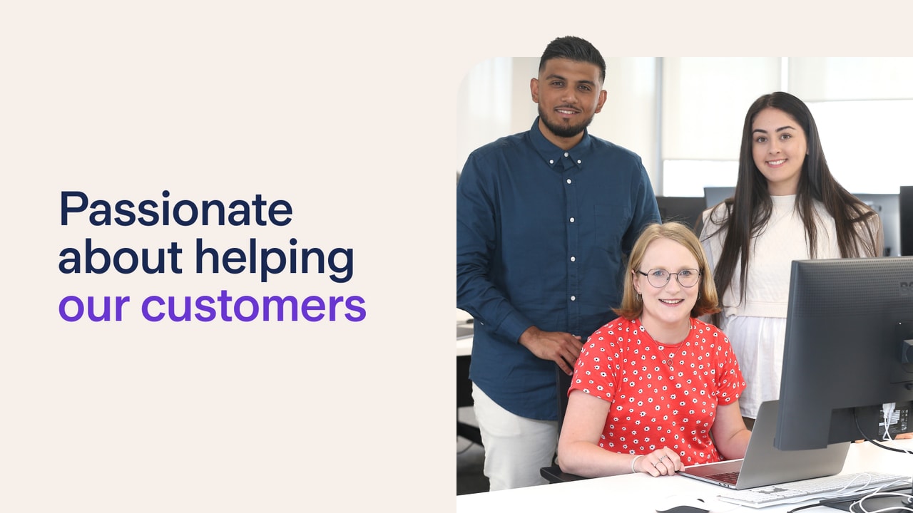 Some of the Cardiff customer services team