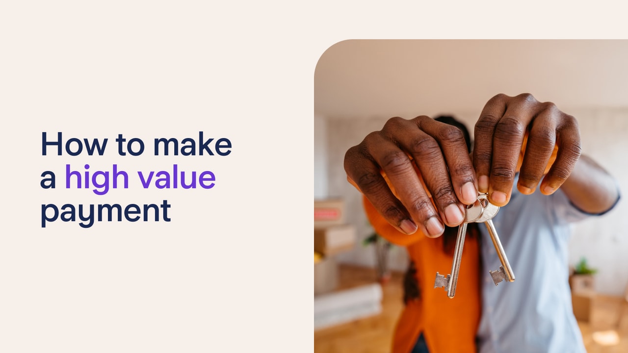 How to make a high value payment