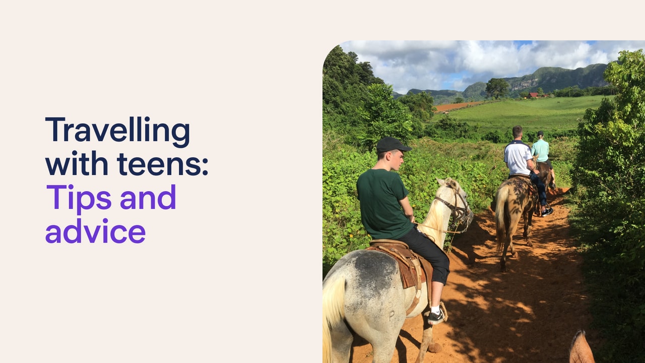 People riding horses