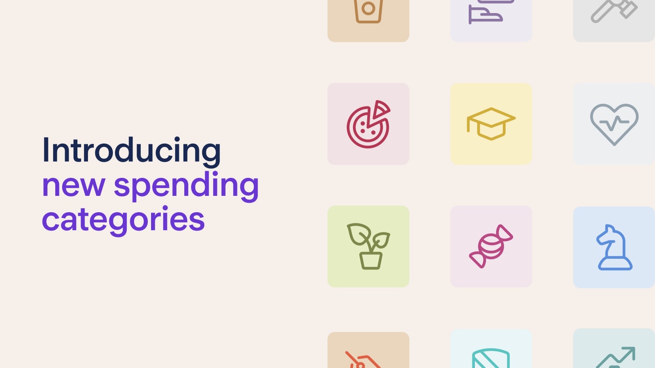 A collection of spending categories