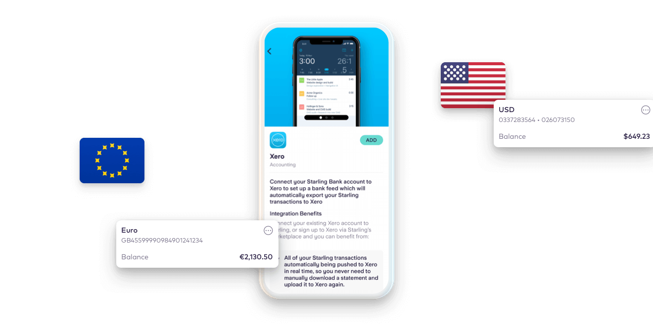 Xero multi-currency app screen