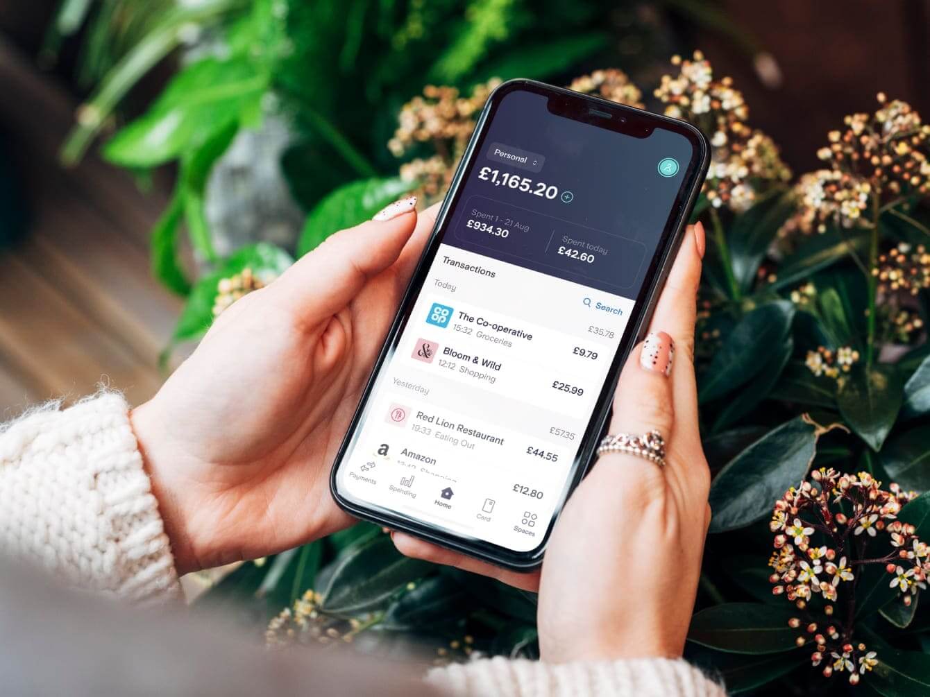 transactions on Starling app