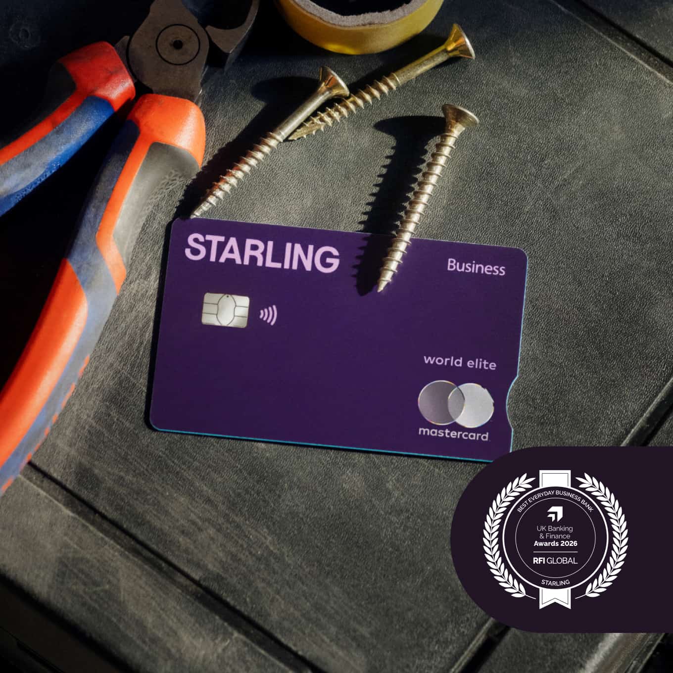 2026 RFI Global winners award for Starling business banking