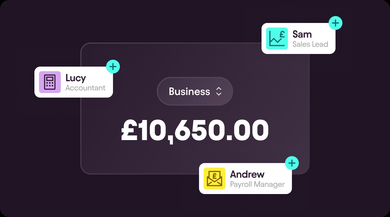 Team members accessing a Starling business account