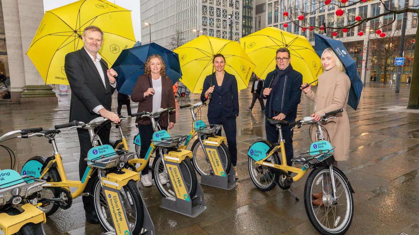 Starling Bank announced as first sponsor of the Greater Manchester bike hire scheme