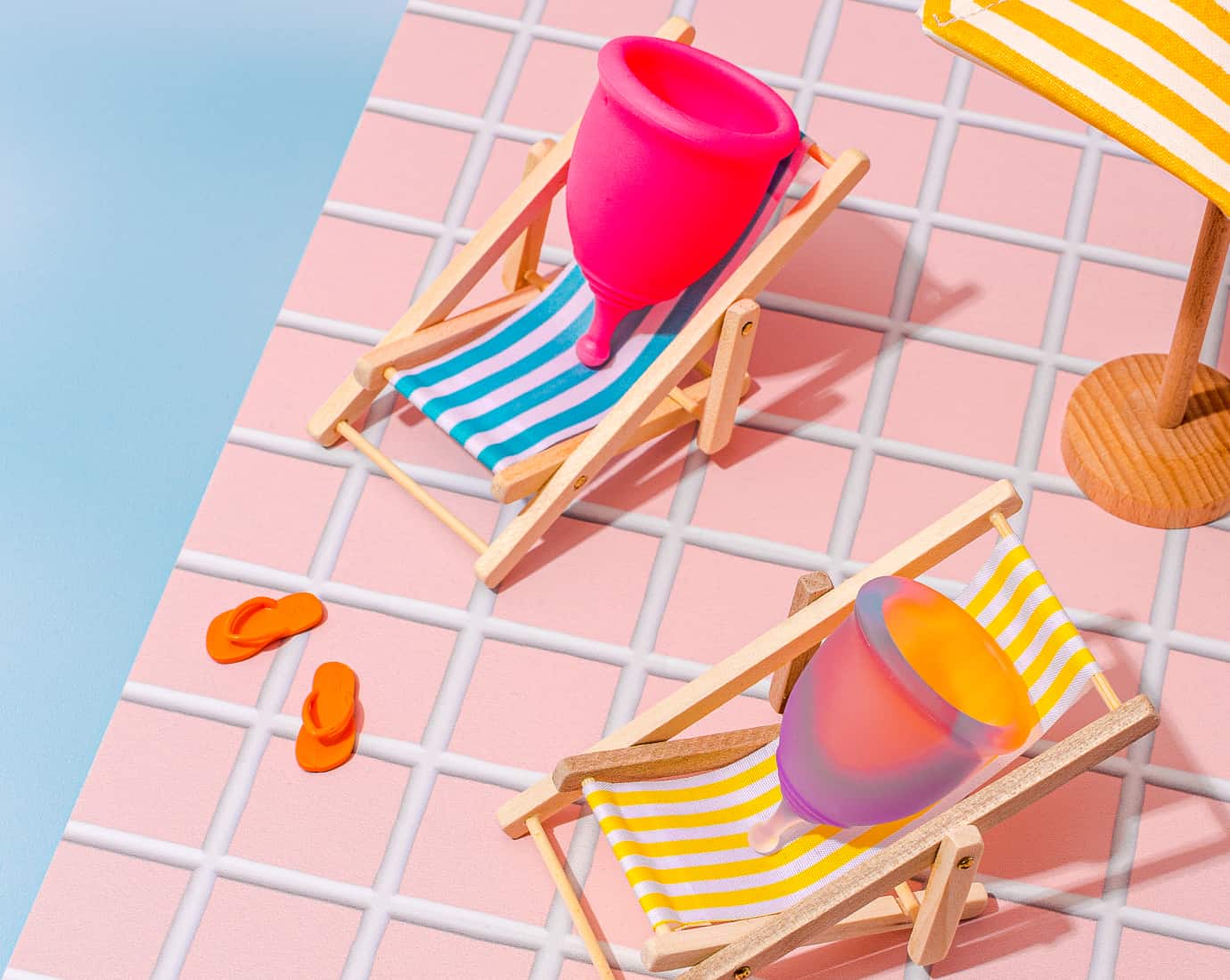 Menstrual cups on deck