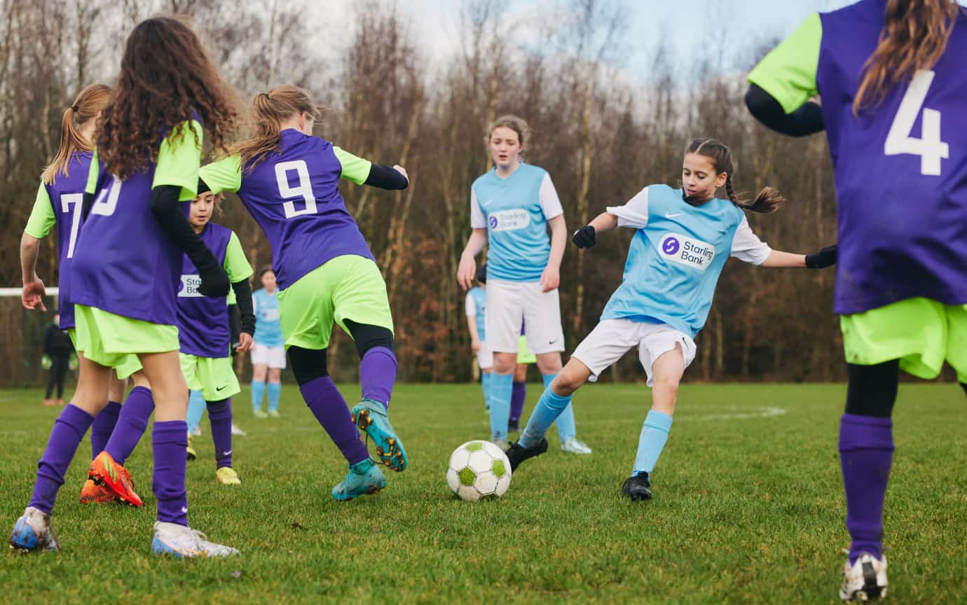 Astley & Tyldesley football team during training