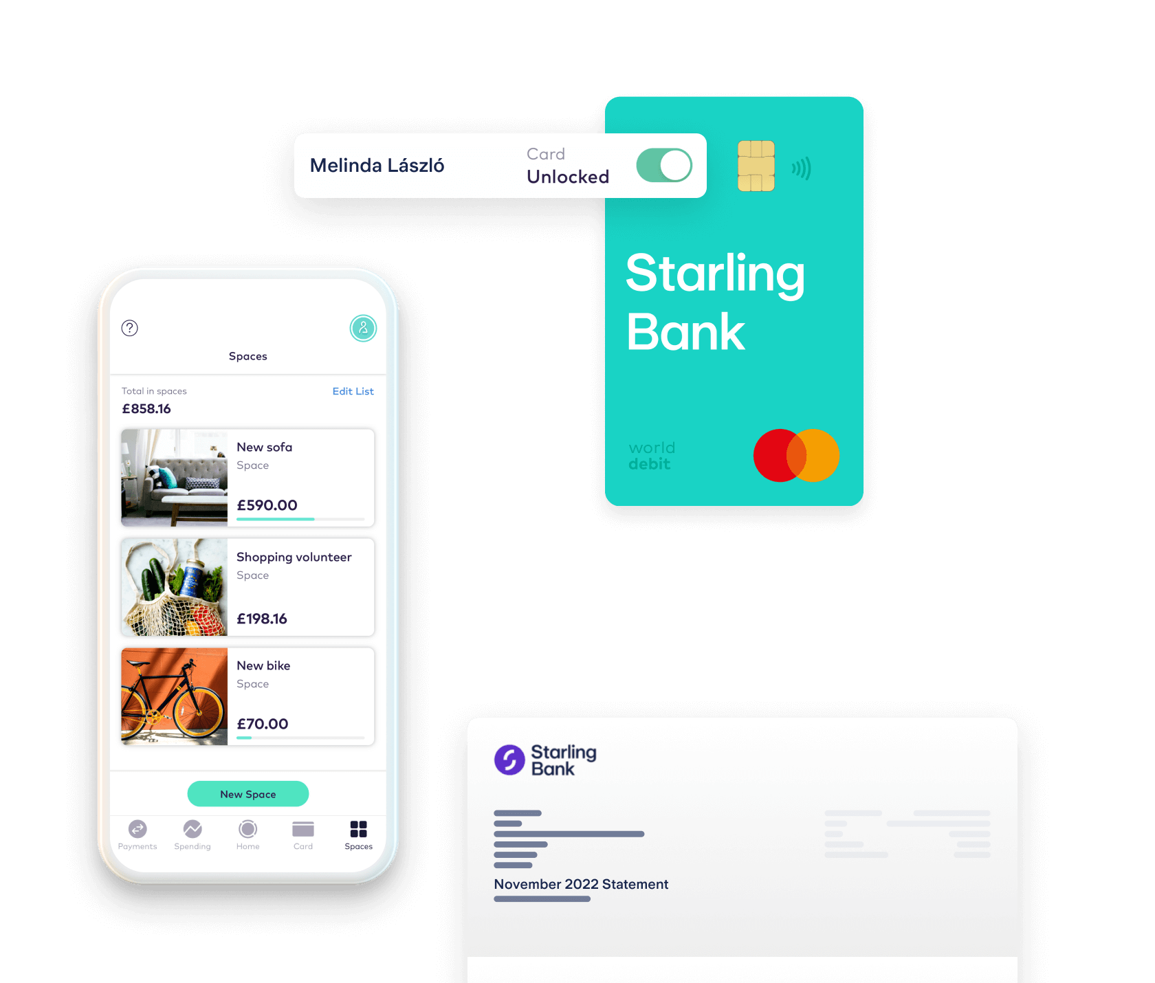 Starling app and debit card