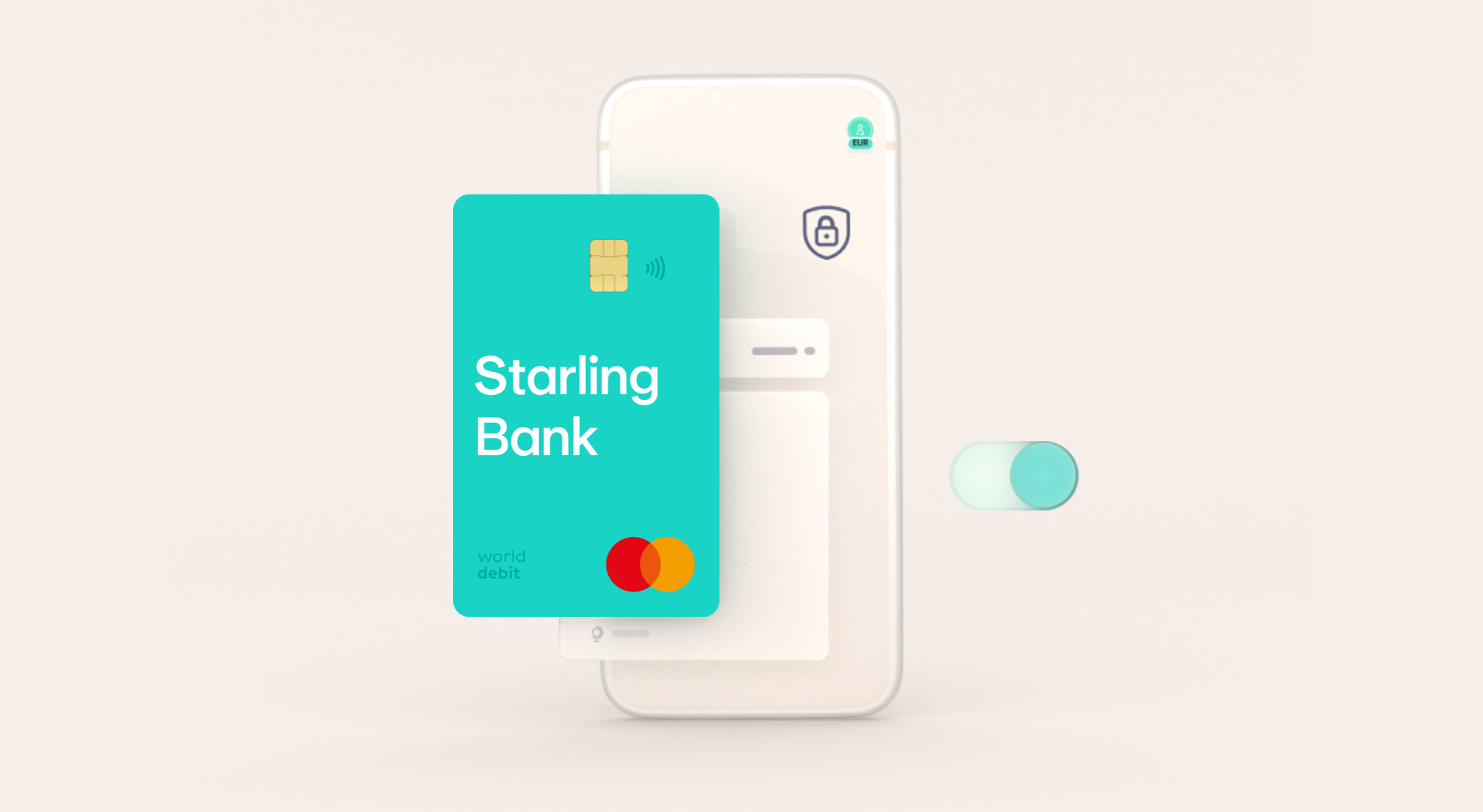 Starling teal card and security features
