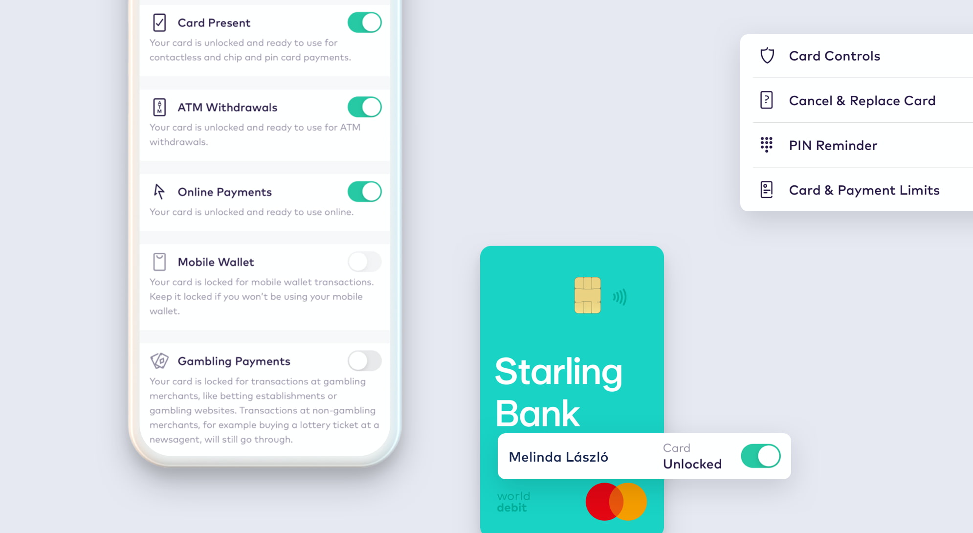 Starling app security features
