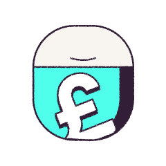 Pound sign in plane window illustration