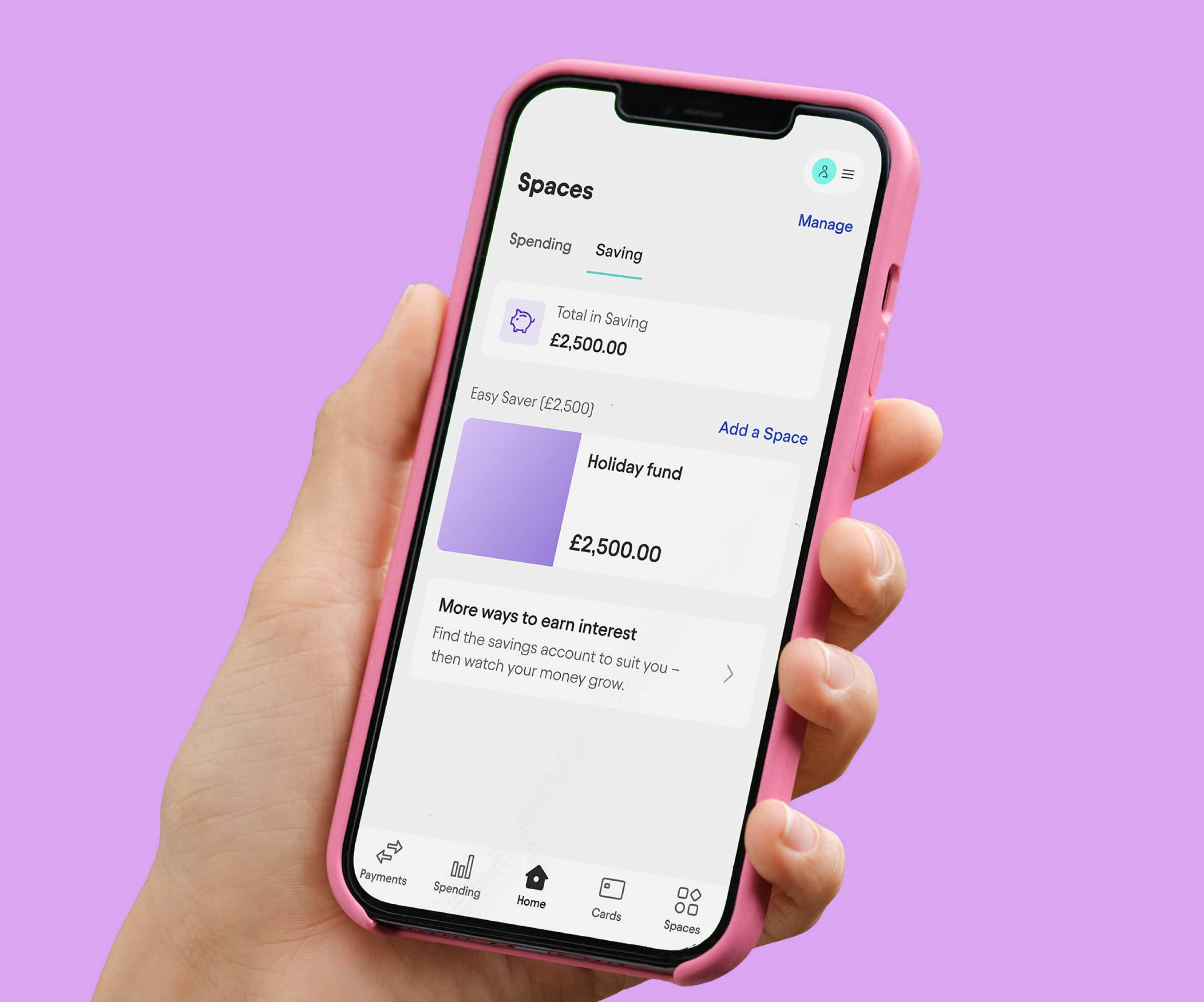 Image of Easy Saver Spaces on mobile