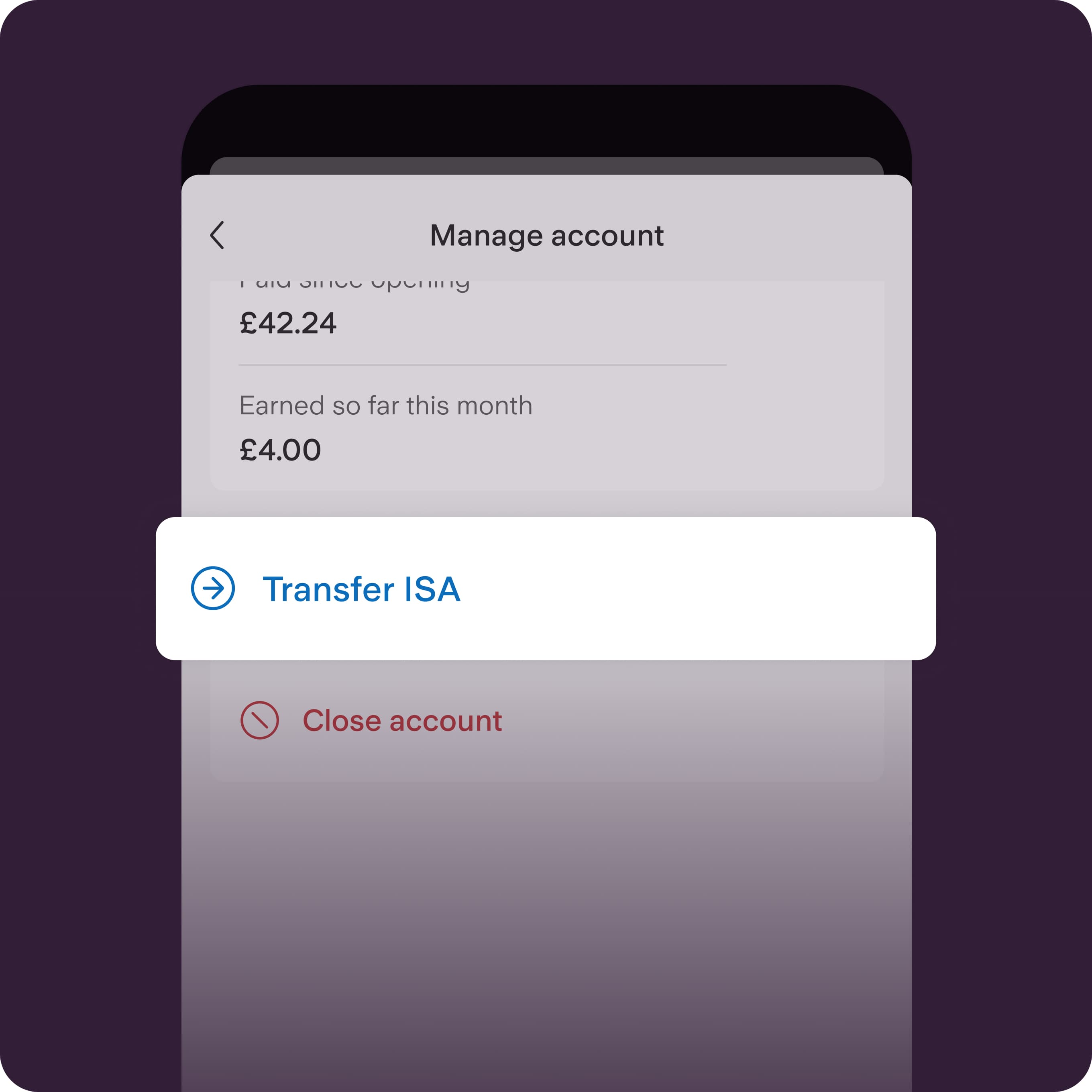 An example of a Cash ISA transfer