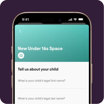 New Under 16s Space creation in Starling app