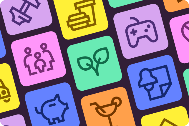 Updated Starling app icons in different colours