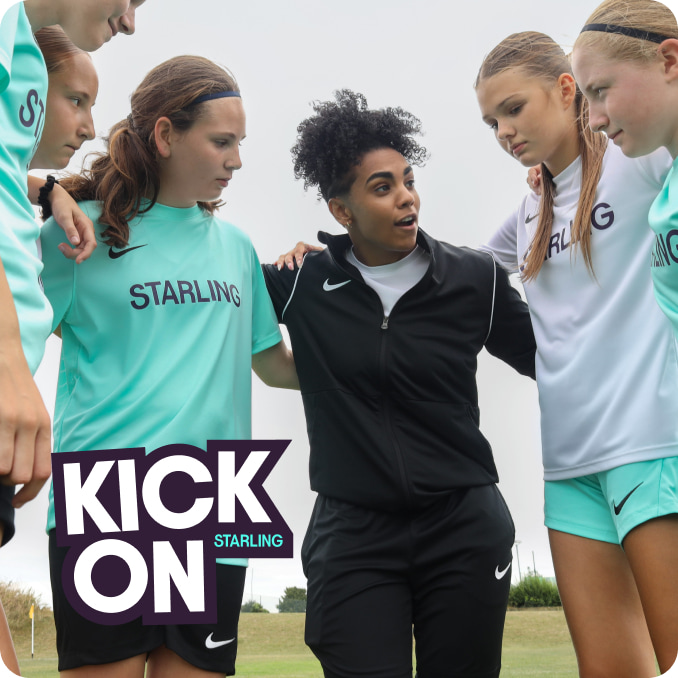 Kick on coaching giving talk to team
