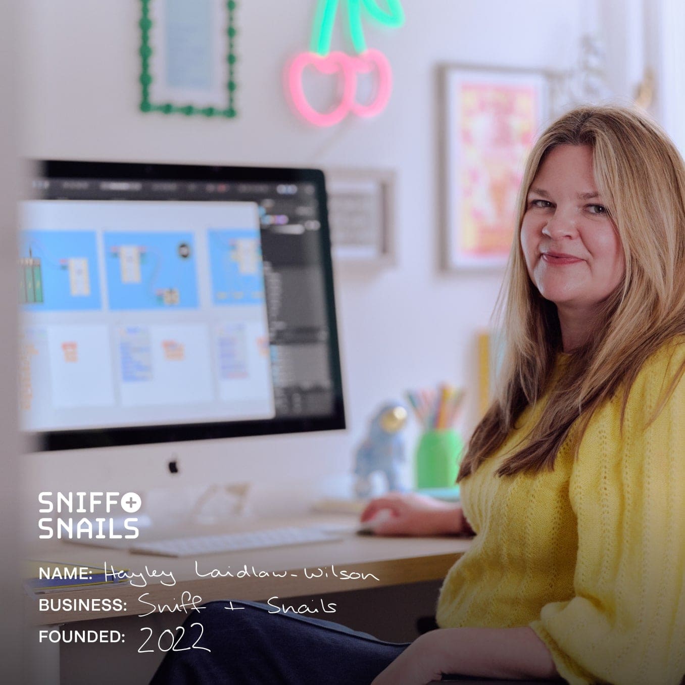 Hayley, founder of Sniff and Snails