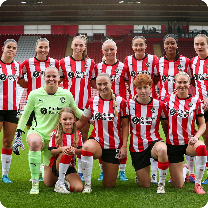 Team photo of Southampton womens team