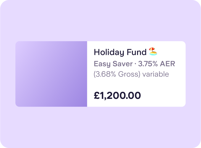 Example of an Easy Saver space in the Starling app