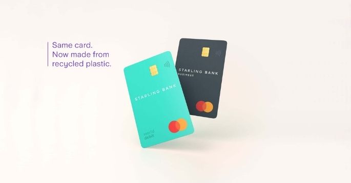A first for the UK: Starling Bank launches recycled plastic debit cards