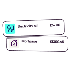 Illustration showing bill payments