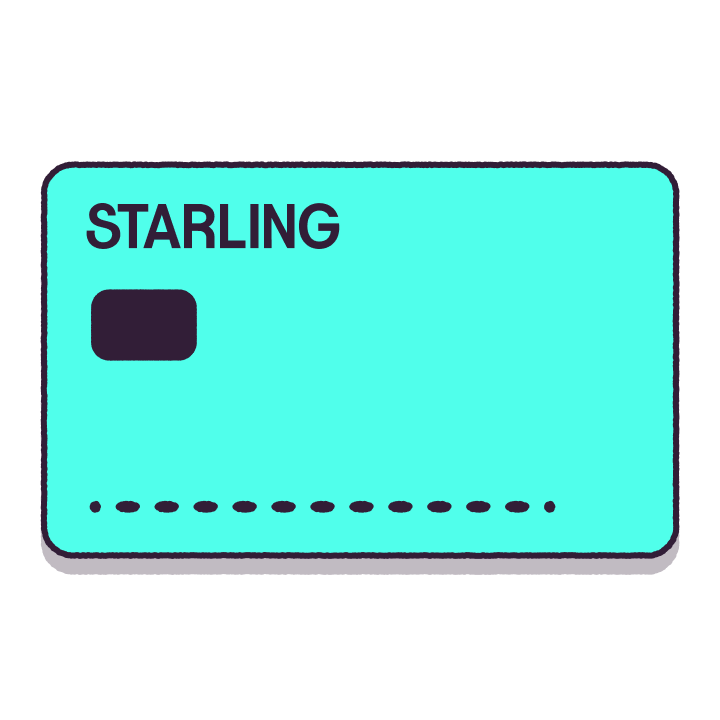 An illustrating showing a Starling PCA card
