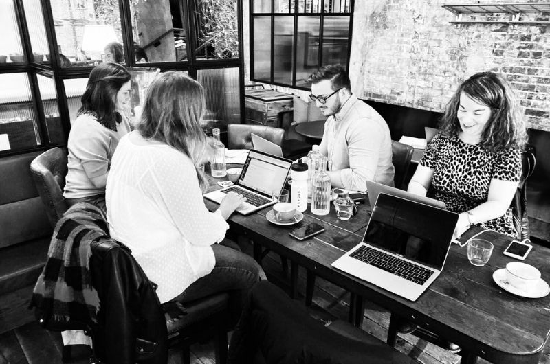 Group of freelancers