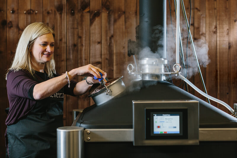 Kecia making fruit spirit/liqueur from scratch