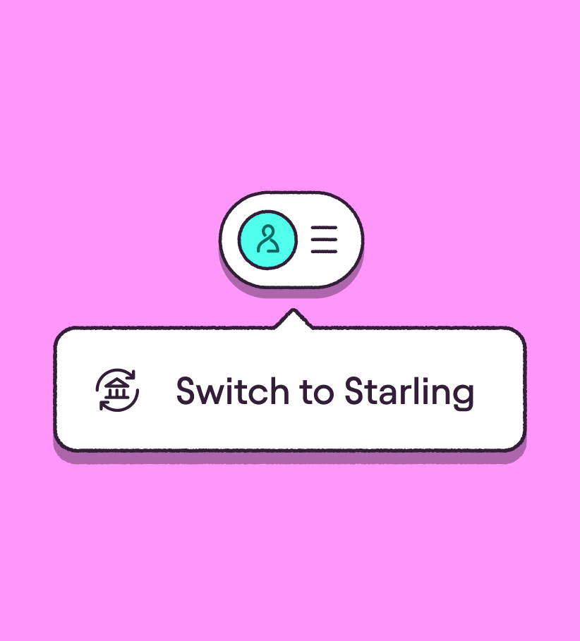 Illustration showing the Switch field in the app