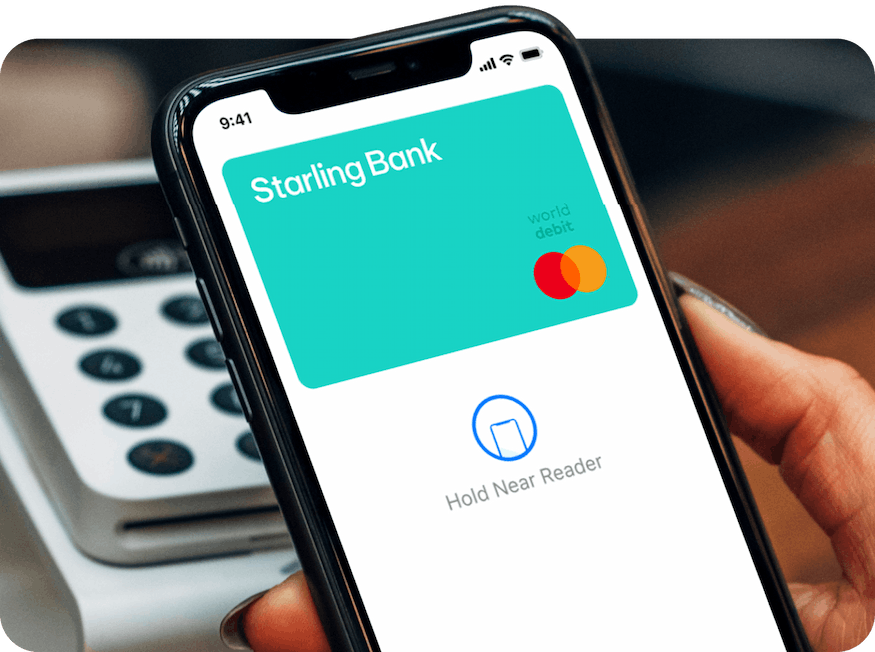 Starling Bank virtual card on Apple Pay mobile screen