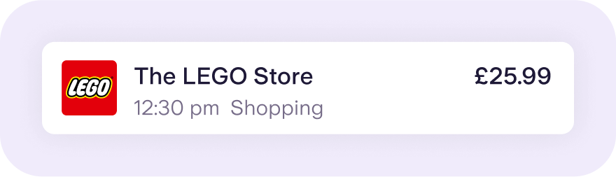 Kite card store payment notification