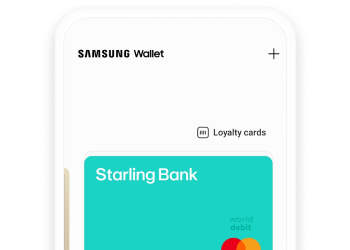 Starling card in Samsung wallet