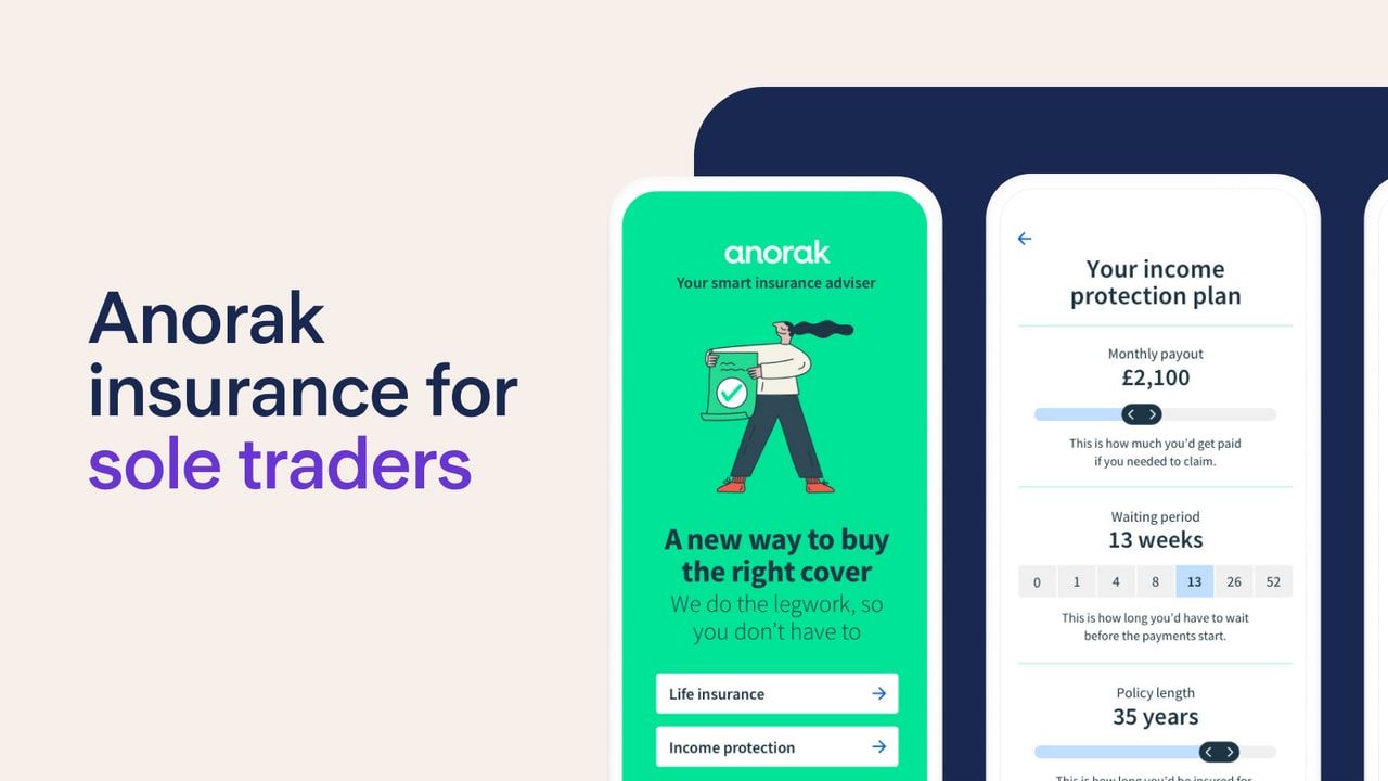 Anorak insurance for sole traders header image