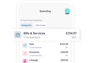 Starling app spending screen