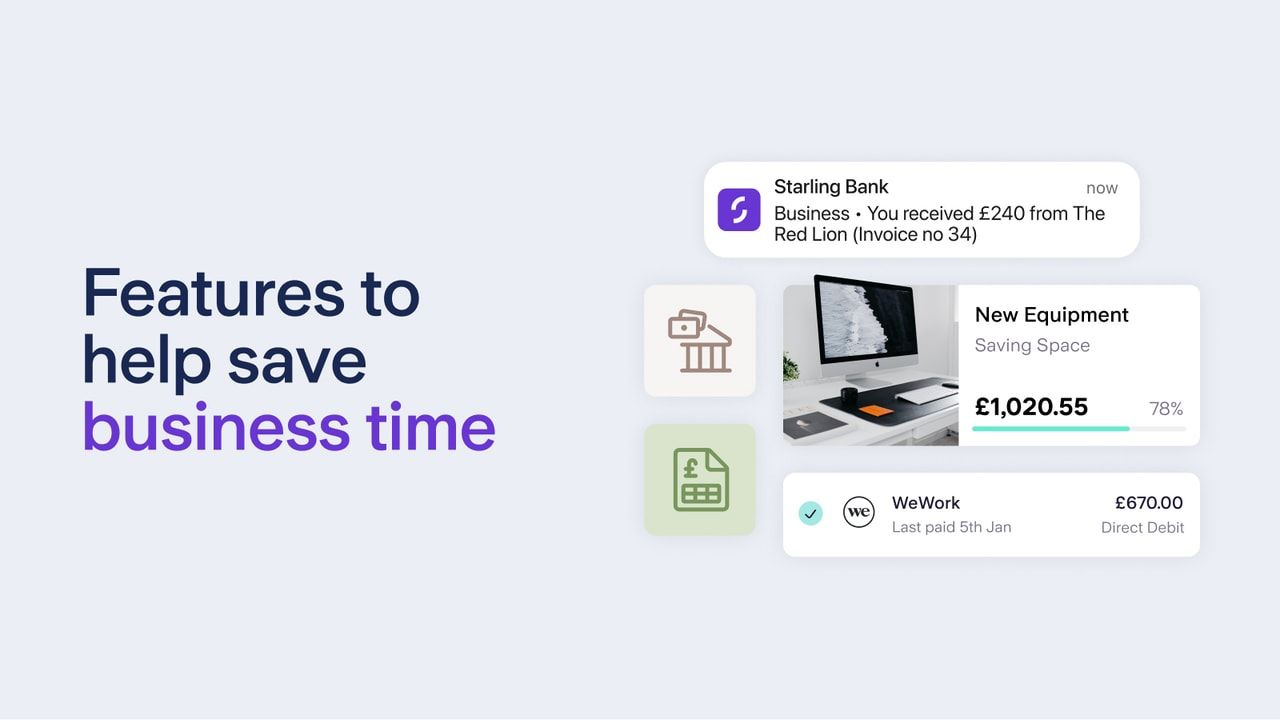 Features of the Starling app to save a business time header image