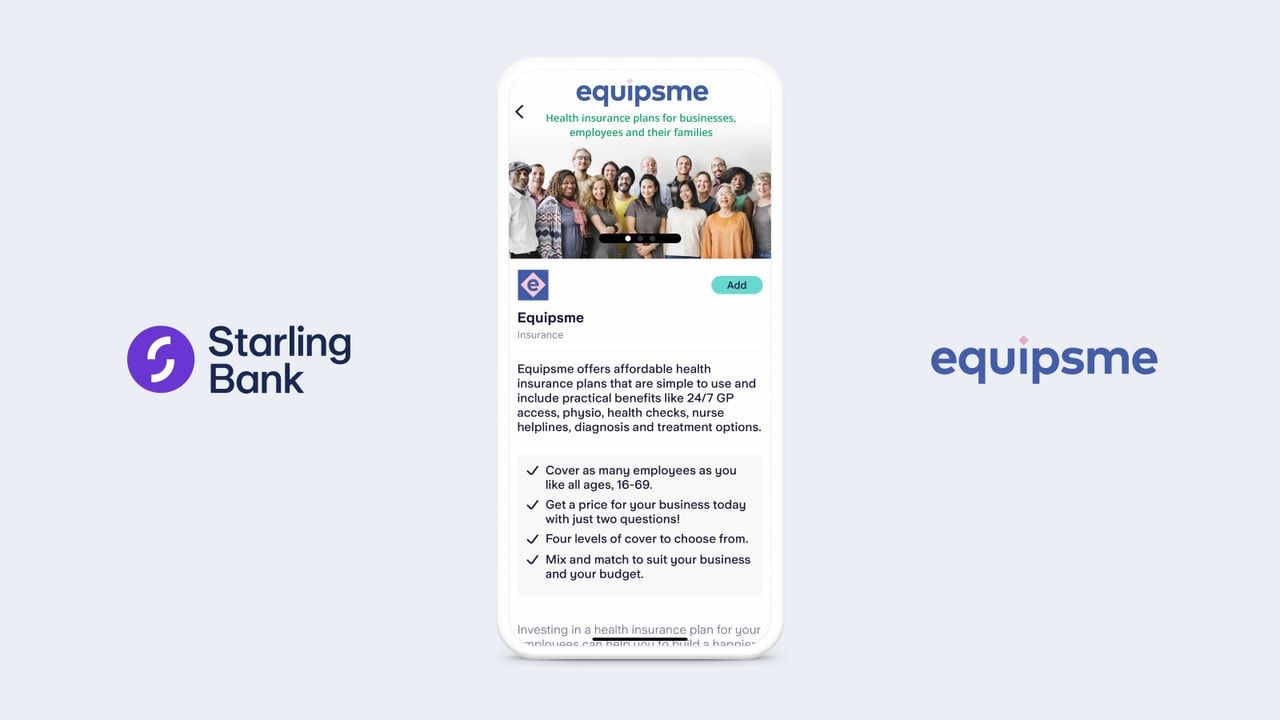 Equipsme in Starling Business Marketplace header image